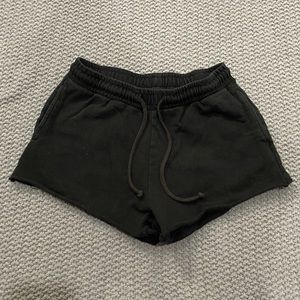 Black sweatshorts